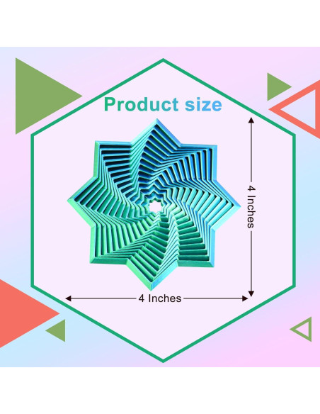 Juguete Antiestrés 3D Mydhall Estrella Hexagonal Verde