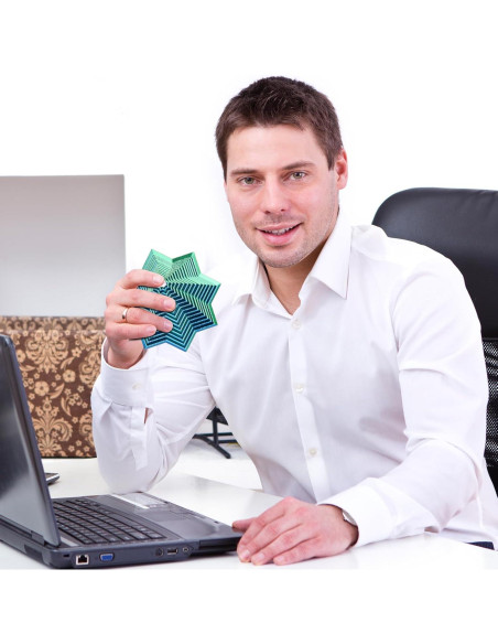 Juguete Antiestrés 3D Mydhall Estrella Hexagonal Verde