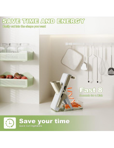 Mandolina Cortadora de Verduras Eletronova, Acero Inoxidable, 0.73 kg 2