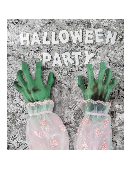 Manos de Esqueleto de Halloween SUNREEK - Tamaño Real, 1 Par