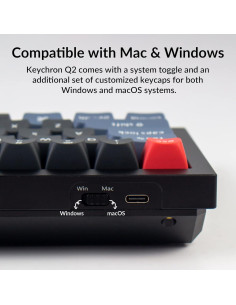 Teclado Mecánico Keychron Q2 Personalizable 65% Gateron Azul 2