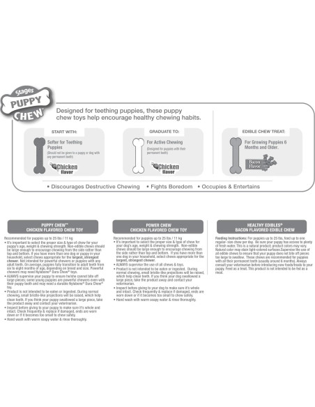 Kit de Inicio para Cachorros Nylabone - 6 Juguetes y Golosina