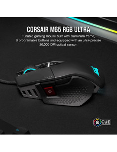 Ratón Gaming Corsair M65 RGB Ultra 26000 DPI Óptico Negro 2