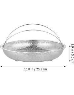 Cesta de Vapor Acero Inoxidable RORPOIR 25.5 cm Multifuncional 2