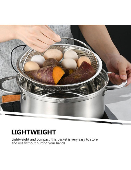 Cesta de Vapor Acero Inoxidable RORPOIR 25.5 cm Multifuncional