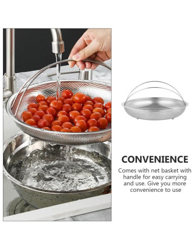 Cesta de Vapor Acero Inoxidable RORPOIR 25.5 cm Multifuncional