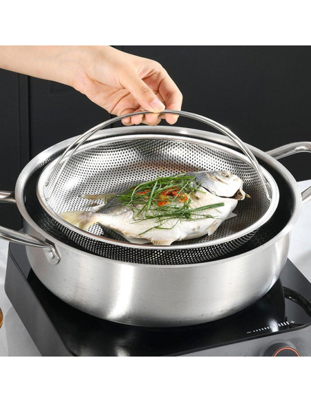 Cesta de Vapor Acero Inoxidable RORPOIR 25.5 cm Multifuncional