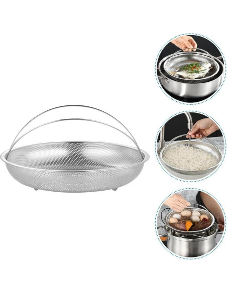 Cesta de Vapor Acero Inoxidable RORPOIR 25.5 cm Multifuncional