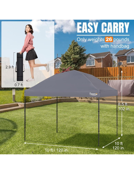 Carpa Pop Up Tappio 3.05m x 3.05m Impermeable para Eventos Carpa Pop Up Tappio 3.05m x 3.05m Impermeable para Eventos