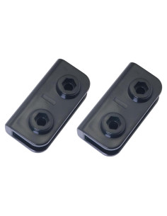 Conector de Repuesto para Gazebo DGBRSM 2 Piezas Negro