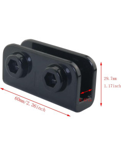 Conector de Repuesto para Gazebo DGBRSM 2 Piezas Negro 2