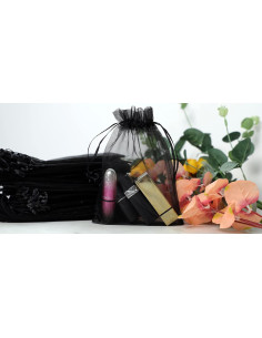 Bolsas de Organza Negras 10x15cm Stratalife - 100 Pcs 2
