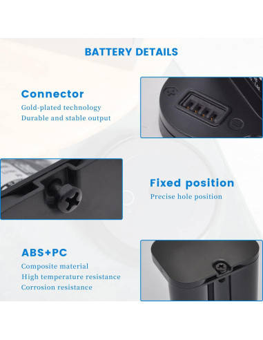 Batería de Ión de Litio DGFTB para iRobot Braava Jet M6 10.8V 1775mAh