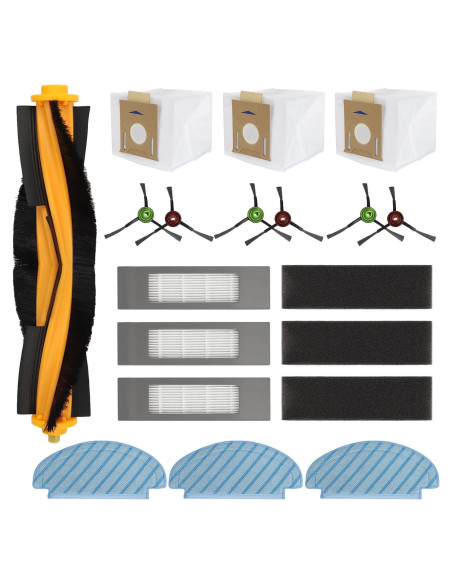Kit de Accesorios 19 Piezas para ECOVACS DEEBOT N10 PLUS/T9+/N8 PRO+/N8+/T8AIVI+/T8+ Kit de Accesorios 19 Piezas para ECOVACS DEEBOT N10 PLUS/T9+/N8 PRO+/N8+/T8AIVI+/T8+