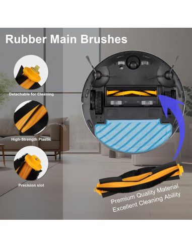 Kit de Accesorios 19 Piezas para ECOVACS DEEBOT N10 PLUS/T9+/N8 PRO+/N8+/T8AIVI+/T8+