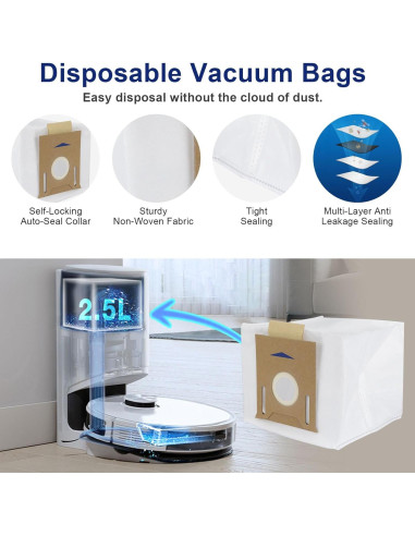 Kit de Accesorios 19 Piezas para ECOVACS DEEBOT N10 PLUS/T9+/N8 PRO+/N8+/T8AIVI+/T8+