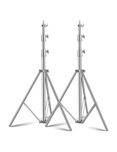 Soporte de Luz de Acero Inoxidable YUOCU 2 Piezas 2.8m