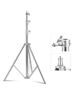 Soporte de Luz de Acero Inoxidable YUOCU 2 Piezas 2.8m 2