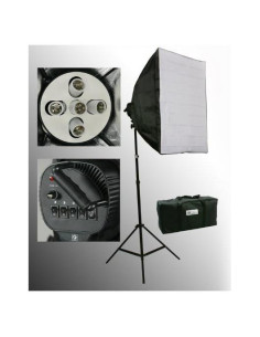 Kit de Iluminación de Estudio ePhoto 1000 W con Softbox