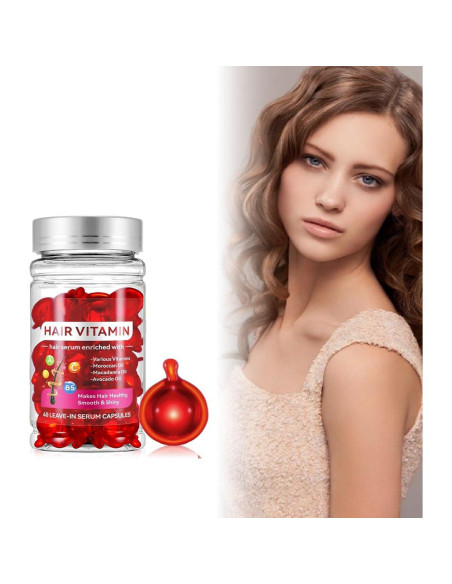 Cápsulas de Aceite para Cabello HuaQing 80 Pcs - Hidratante