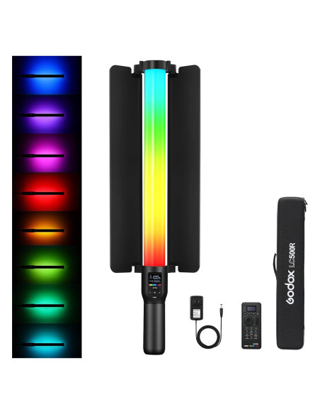 Godox LC500R Luz LED RGB Portátil 2500K-8500K con Control Remoto Godox LC500R Luz LED RGB Portátil 2500K-8500K con Control Remoto