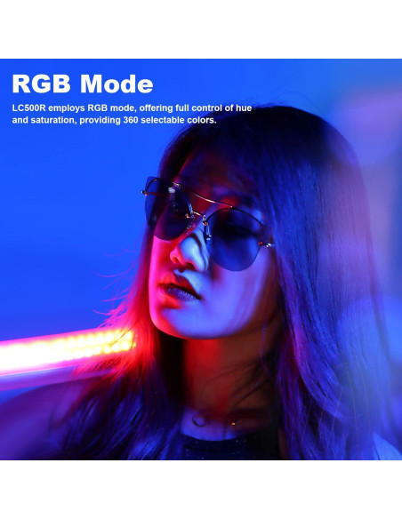 Godox LC500R Luz LED RGB Portátil 2500K-8500K con Control Remoto Godox LC500R Luz LED RGB Portátil 2500K-8500K con Control Remoto