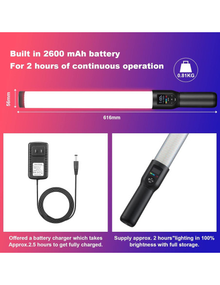 Godox LC500R Luz LED RGB Portátil 2500K-8500K con Control Remoto Godox LC500R Luz LED RGB Portátil 2500K-8500K con Control Remoto