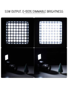 Luces LED de Panel eDealz W36 Mini Interlock Dimmables - Pack de 2 2