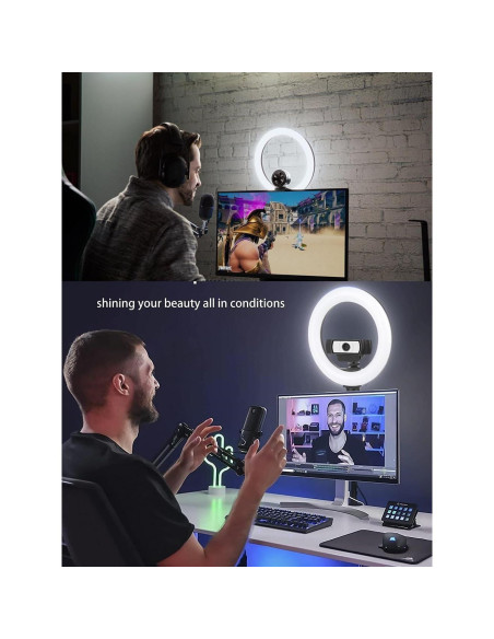 Anillo de Luz de 10" con Soporte Ajustable Acetaken