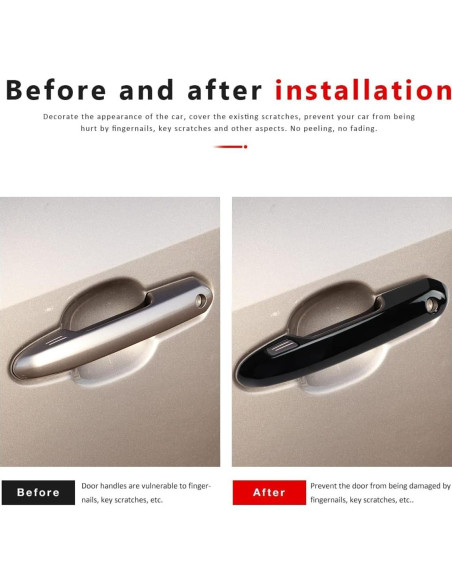 Cubierta de Manija de Puerta DLOVEG para Toyota Rav4/Highlander 2020-2025