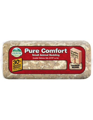 Cama para Conejos Oxbow Pure Comfort 36L, 99.9% Libre de Polvo