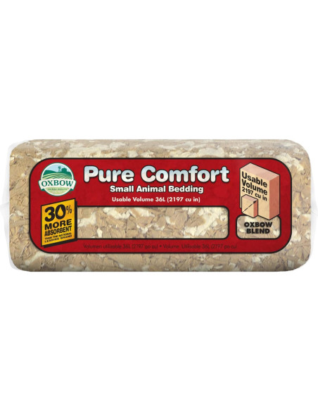 Cama para Conejos Oxbow Pure Comfort 36L, 99.9% Libre de Polvo