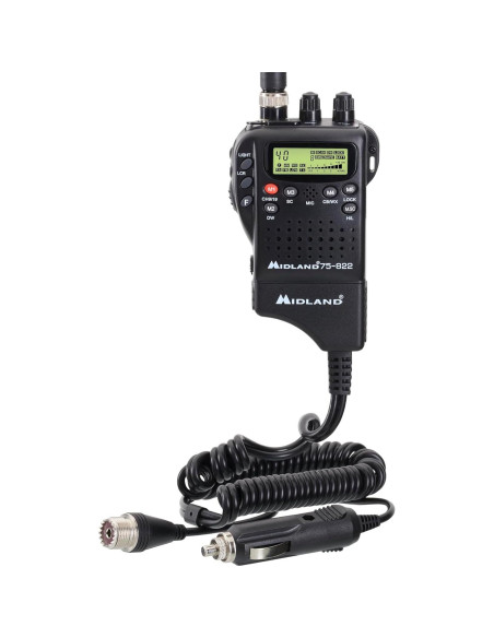 Radio CB portátil Midland 75-822 con 40 canales y NOAA