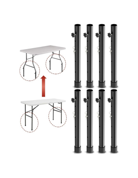 Elevadores de mesa plegable Herbert-fty 4 niveles 8 paquetes