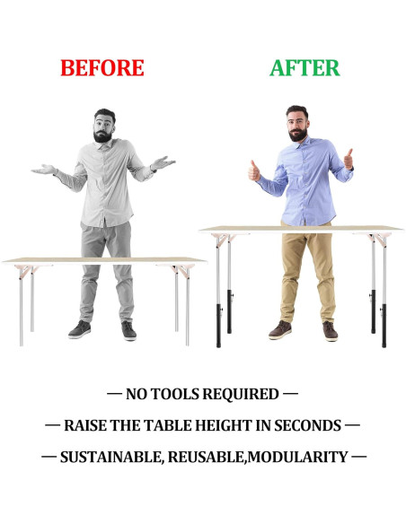 Elevadores de mesa plegable Herbert-fty 4 niveles 8 paquetes