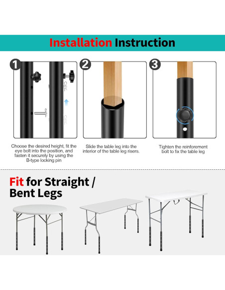 Elevadores de mesa plegable Herbert-fty 4 niveles 8 paquetes