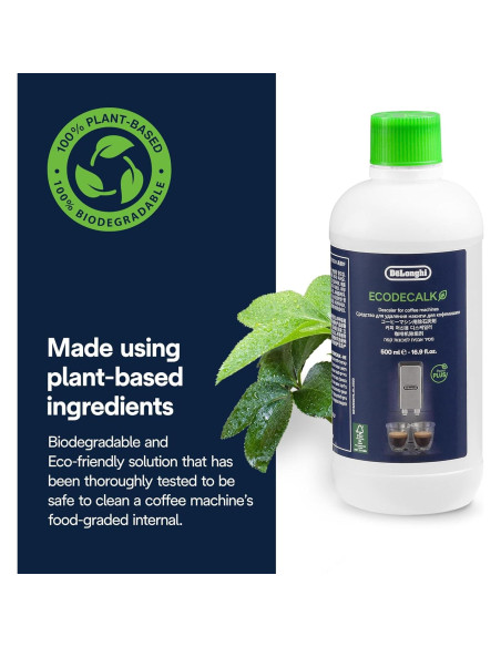 Desincrustante Ecológico De'Longhi 500 ml para Cafeteras