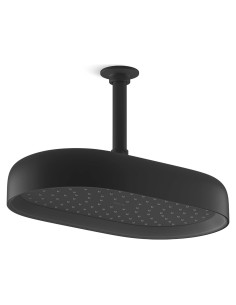 Cabezal de Ducha Kohler Declaración 14" Ovalado Negro Mate