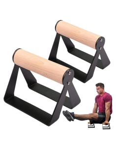 Barras de Flexiones Bounabay de Madera para Fitness 181kg