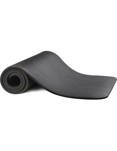 Alfombrilla de Yoga Fitvids Antidesgarro 1.27 cm Negra