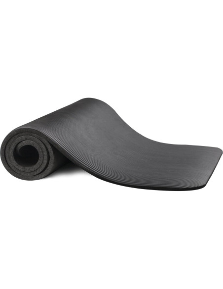 Alfombrilla de Yoga Fitvids Antidesgarro 1.27 cm Negra