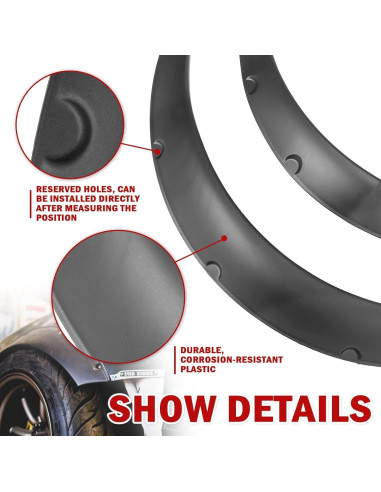 Kit de Carenado Universal BLACKHORSE-RACING 4 Piezas 780mm/840mm