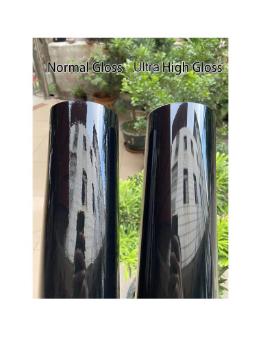 Película de Vinilo LZLRUN Ultra Gloss Negro 0.30m x 3.05m