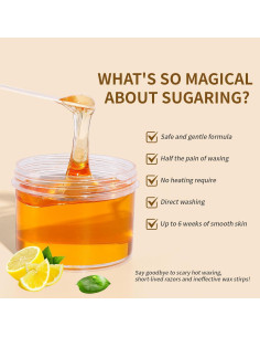 Kit de Cera de Azúcar Orgánica 300g CUTEBEY - Depilación Cuerpo 2