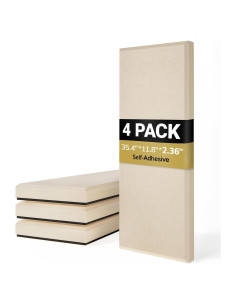 Panel Acústico TONOR 4 PCS Beige 90x30x6 cm Aislante