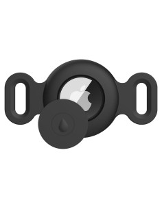 Soporte de Collar para Perro Airtag Meliya Silicona Negro S