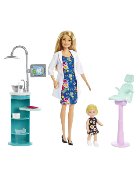 Juego de Dentista Barbie con Muñeca y Accesorios - Mattel