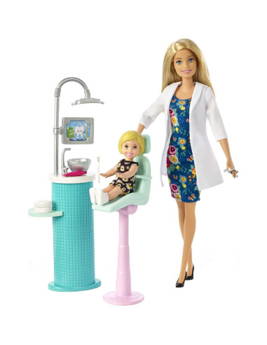 Juego de Dentista Barbie con Muñeca y Accesorios - Mattel