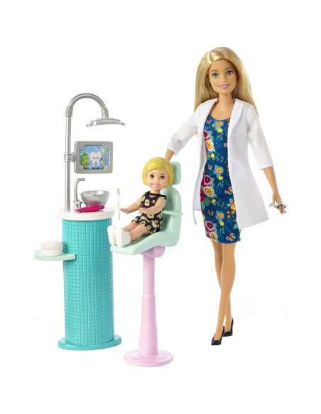 Juego de Dentista Barbie con Muñeca y Accesorios - Mattel