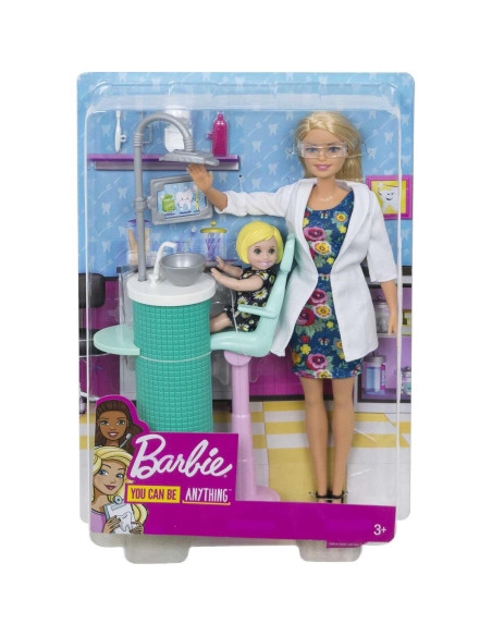 Juego de Dentista Barbie con Muñeca y Accesorios - Mattel